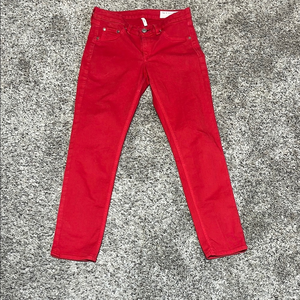 Women's Red Jeans